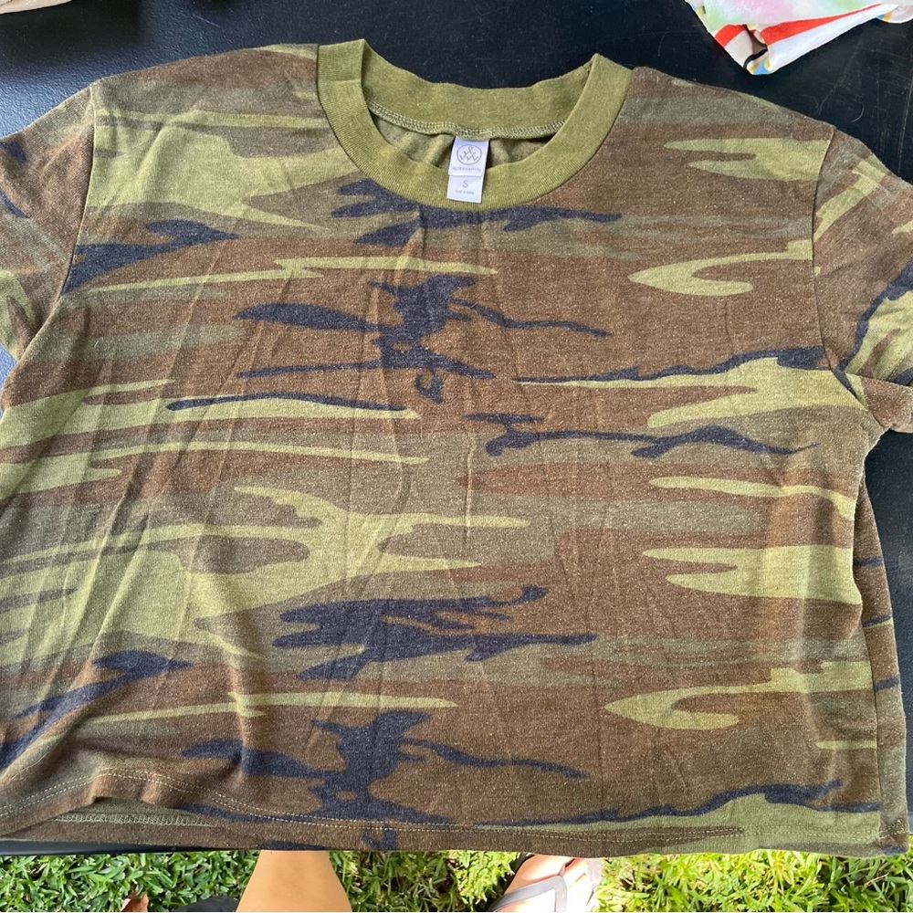 Camo Crop Top